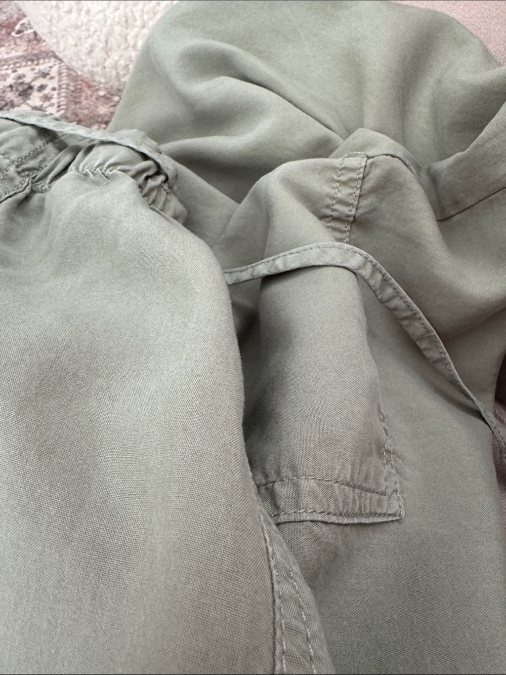 Thread & Supply Lyocell Pants in Sage Green - Picture 3 of 6